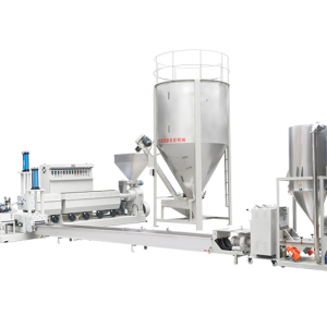 RBX-Two Section Type Pelletizing Machine For Rigid Plastic Recycling